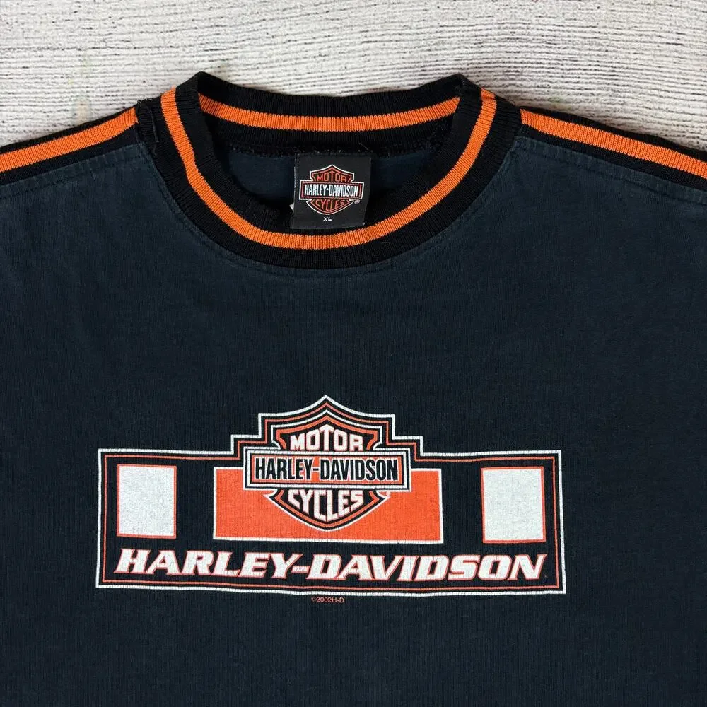 Vintage 2002 Harley Davidson Motorcycles Kansas City Long Sleeve Shirt